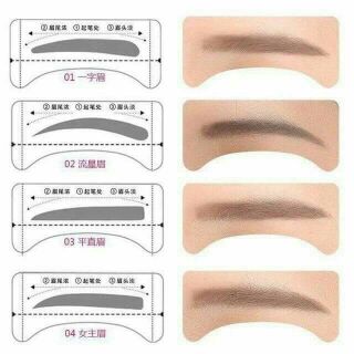 MIẾNG 2 CẶP KHUÔN KẺ MÀY WIKER