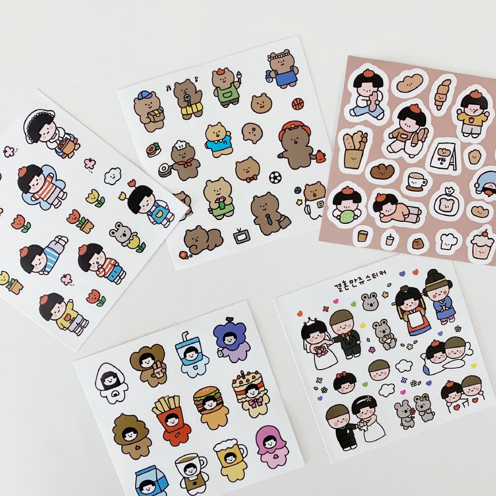 Nhãn Dán Hoạt Hình Chống Thấm Nước Dễ Thương Xinh Xắn
