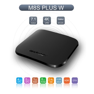 Đầu phát android 7.1 tv box m8s plus w lõi tám amlogic s905w 1gb 8gb, chuyển tv thường thành tv kết nối internet