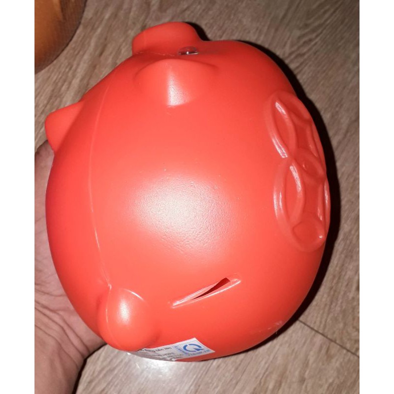 Một cái Ống heo tiết kiệm bằng nhựa HDPE loại kích thước 16x16x12 cm rất đẹp