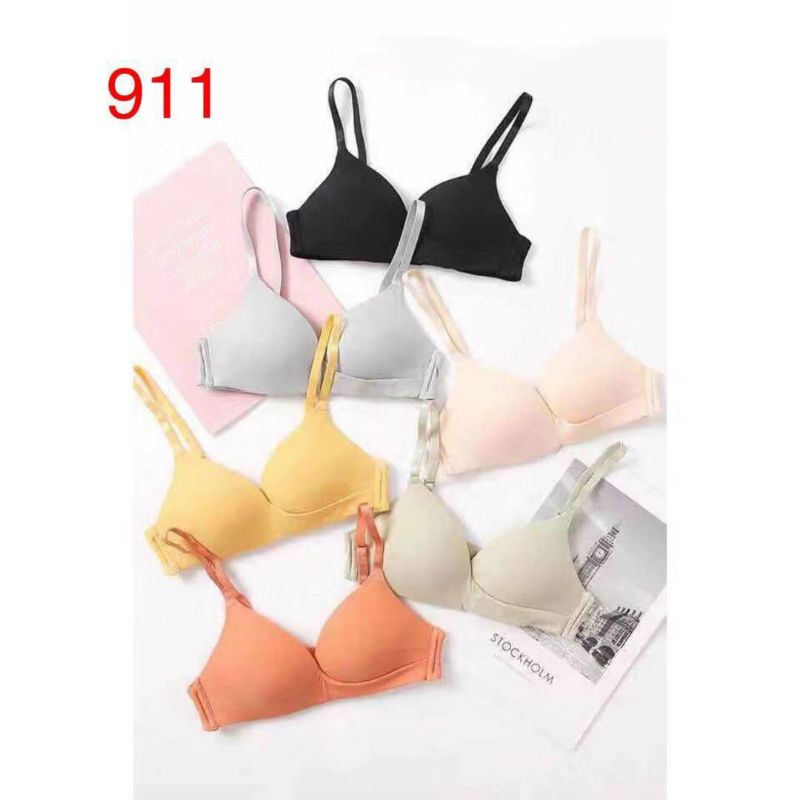 Áo Lót 2 Mảnh Đệm Mỏng Không Gọng 911