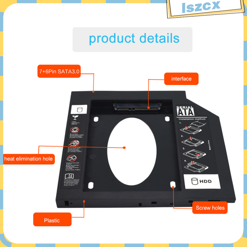 Khay Đựng Ổ Cứng Ssd Hdd 9.5mm Sata3.0 | BigBuy360 - bigbuy360.vn