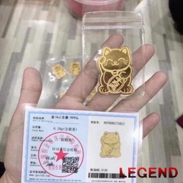 2 Mèo vàng tài lộc