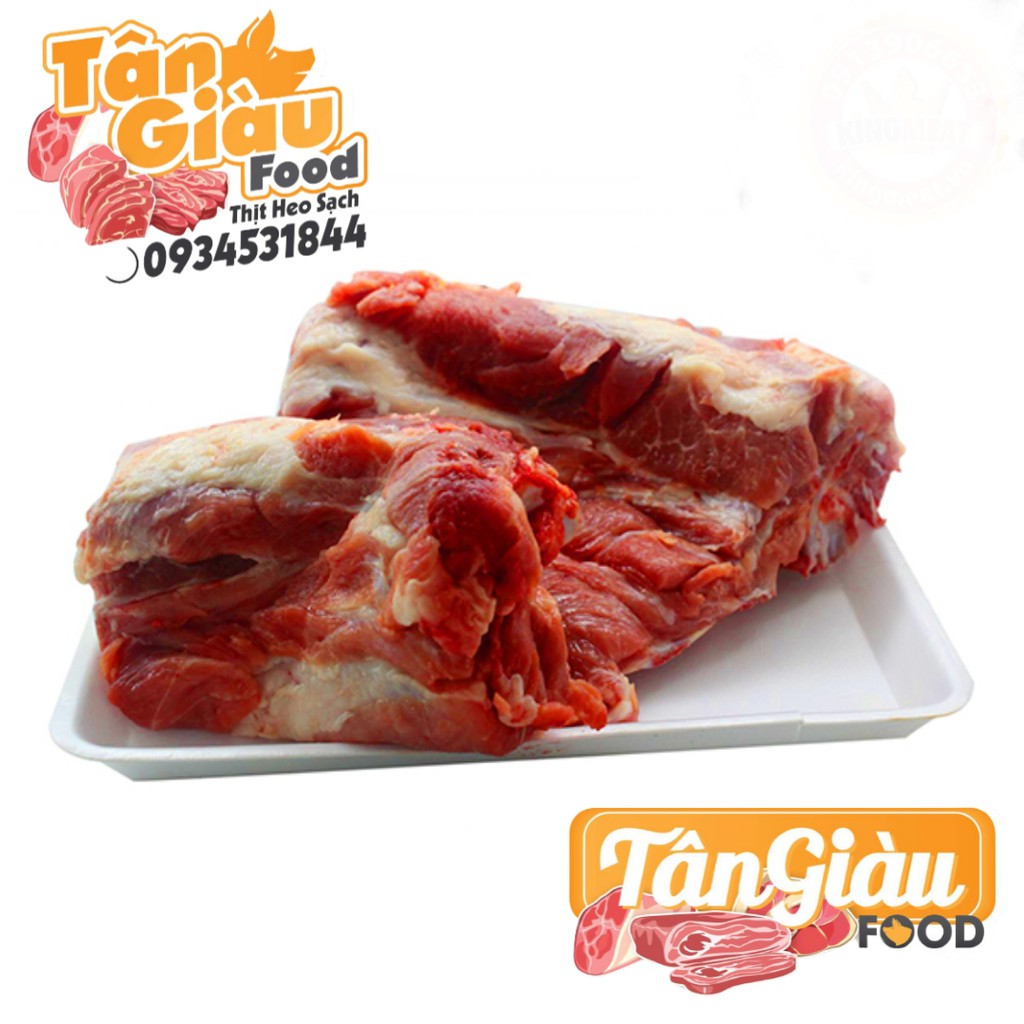 1 Kg Xương Cổ Heo Tươi Nóng - Thịt Heo Tươi Nóng Tân Giàu Food - Giao Nhanh HCM 2H quận Tân Phú