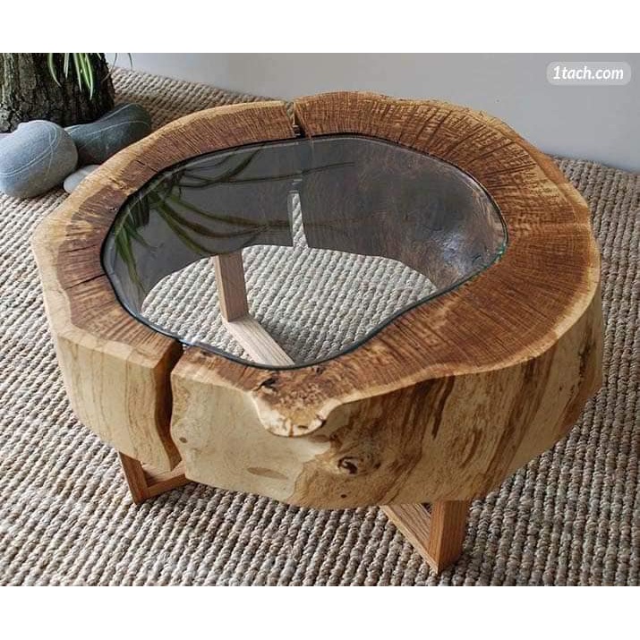 Bàn sofa bàn trà gỗ Me Tây Nguyên tấm Vĩnh Phúc