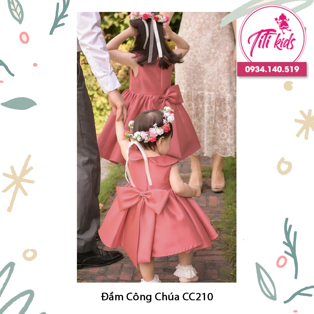 Váy Đầm Công Chúa Cho Bé Gái Chơi Tết CC210