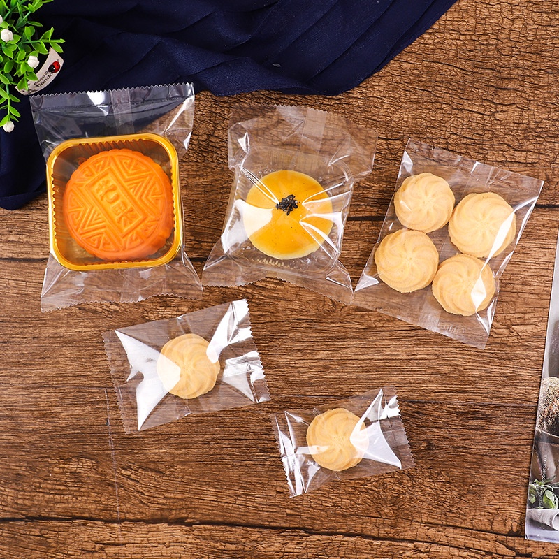 100 túi hàn miệng trong suốt đựng bánh kẹo, thực phẩm.