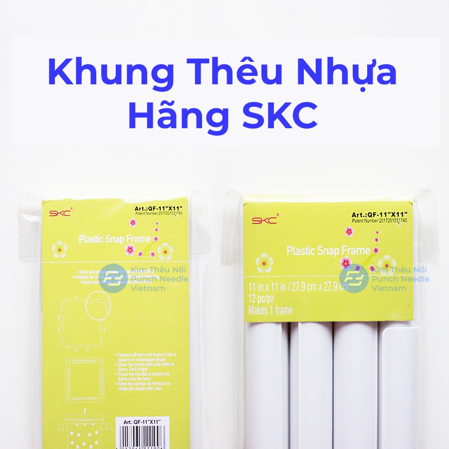 Khung Thêu Nhựa Vuông SKC Thủ Công Chắc Chắn Nhiều Kích Cỡ