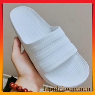 FREESHIP 50K TOÀN QUỐC_ Dép Nam Đúc 3 Sọc - Đế Trắng Sọc Trắng ( Không Sơn ) ( Hình Thật ) - Dép Quai Ngang
