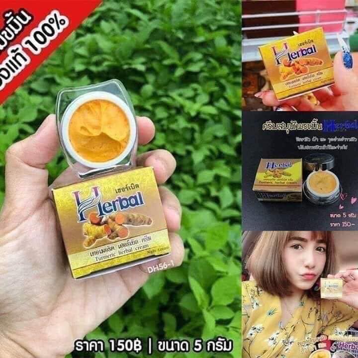 Kem nghệ dưỡng trắng da, đánh bay mụn, xóa thâm TURMERIC HERBAL CREAM