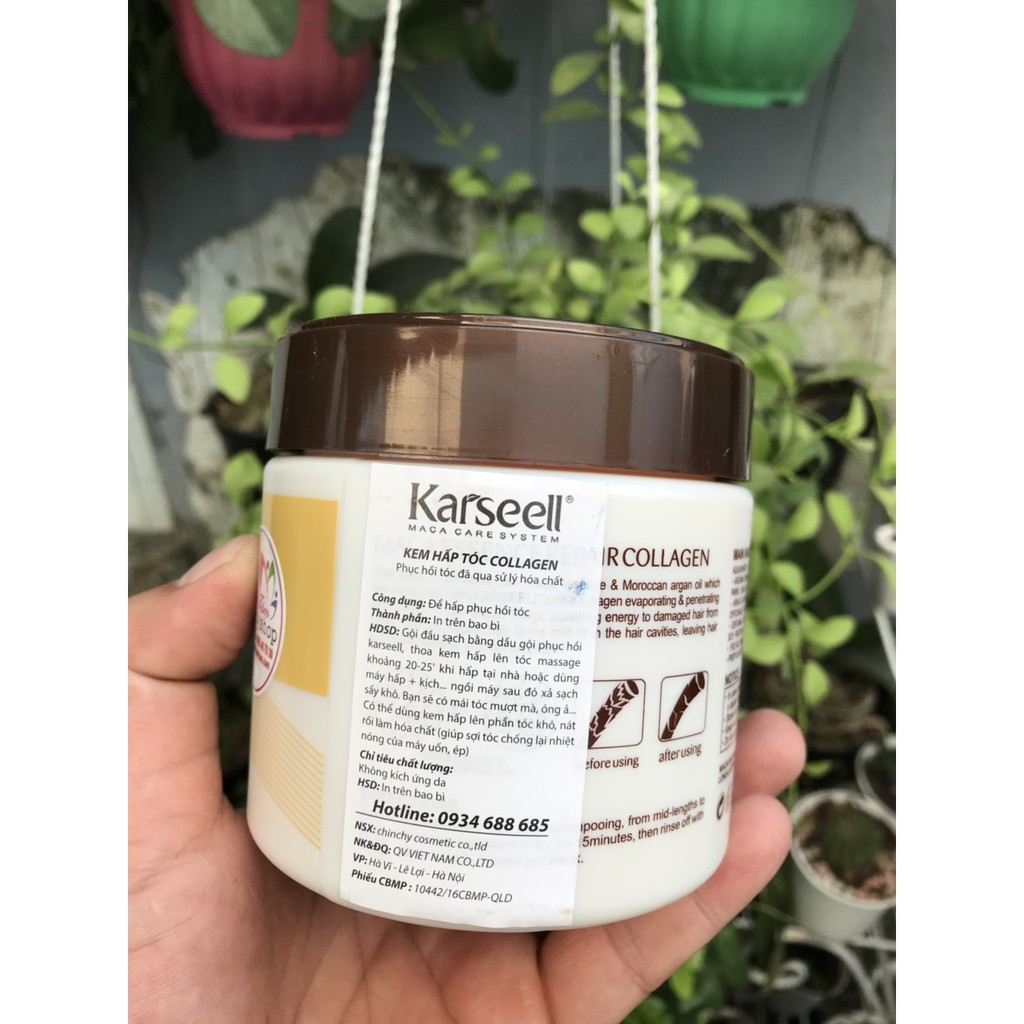 Best SellerKem hấp dầu hũ COLLAGEN KARSEELL MACA POWER siêu mềm mượt 500ml