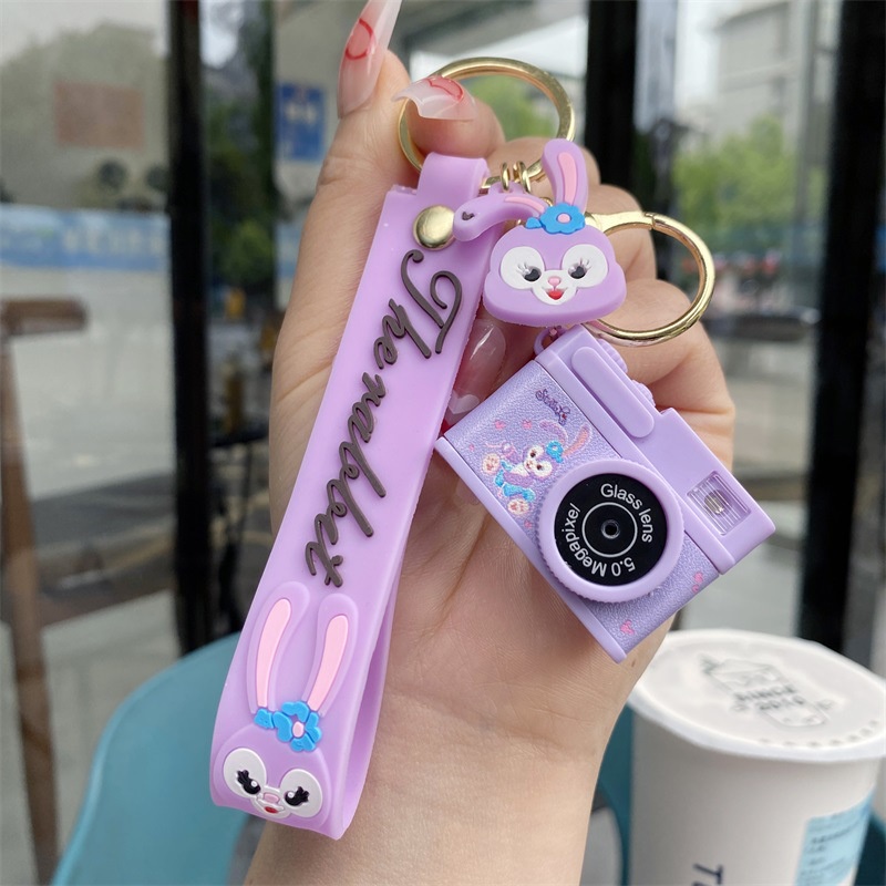 Móc Khóa Kèm Kềm Cắt Móng Tay Hình StellaLou Dễ Thương Sáng Tạo