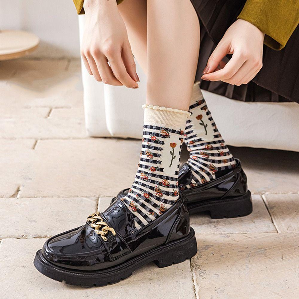 AROMA Đôi Vớ ThoáNg Khí PhốI Nơ ThờI Trang Cho Nữ