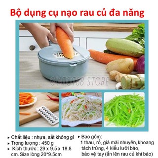 BỘ DỤNG CỤ BÀO SỢI RAU CỦ QUẢ BẰNG LÚA MẠCH