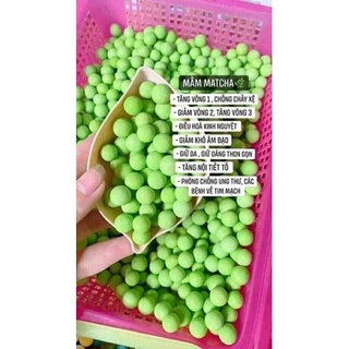 Viên mầm hồng sâm matcha trắng da hộp 500gr