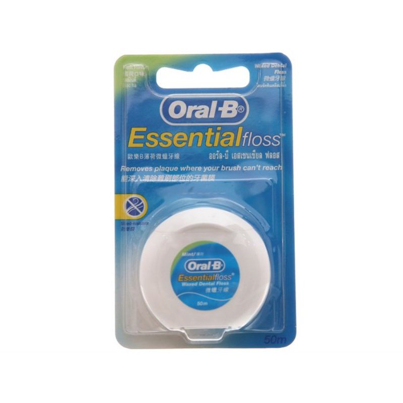 Chỉ nha khoa Oral B Floss Waxed Mint hộp 50m