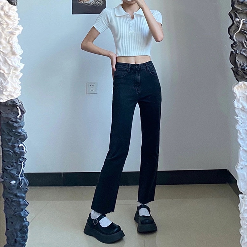 SẴN Quần jeans ống ôm chân tôn dáng cực đỉnh