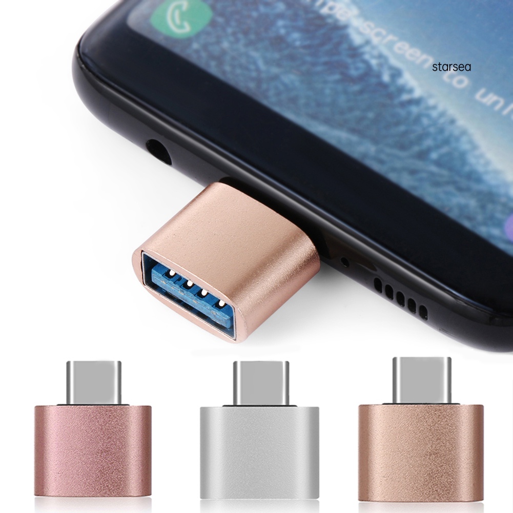 Đầu chuyển đổi OTG type C đực sang cái cho điện thoại Android