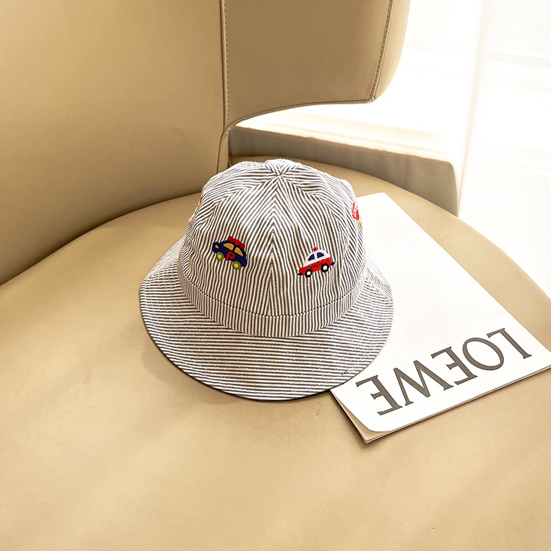 Nón Tai Bèo Mỏng Họa Tiết Sọc Caro Thời Trang Cho Bé