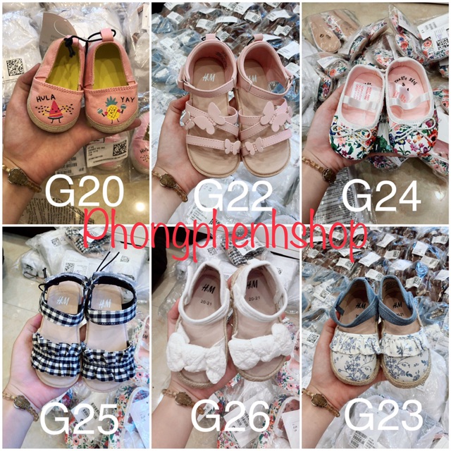 [SẴN-1/2] Giày HM Kid Girl vợt sale Authentic - Giày bé gái