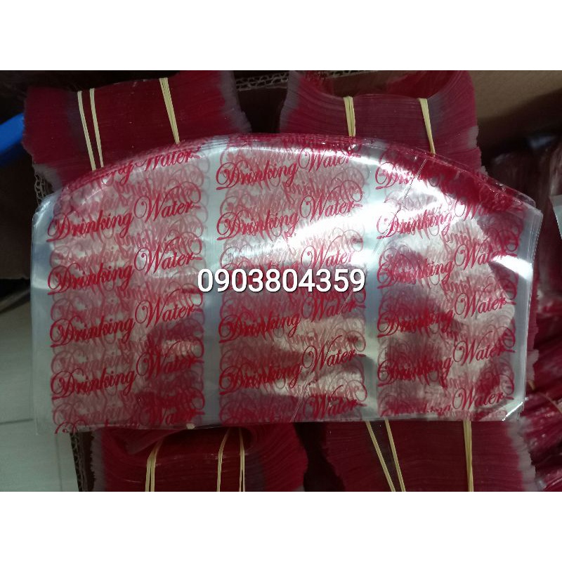 Màng bọc nắp bình nước in chữ DRINGKING WATER (phi 110)