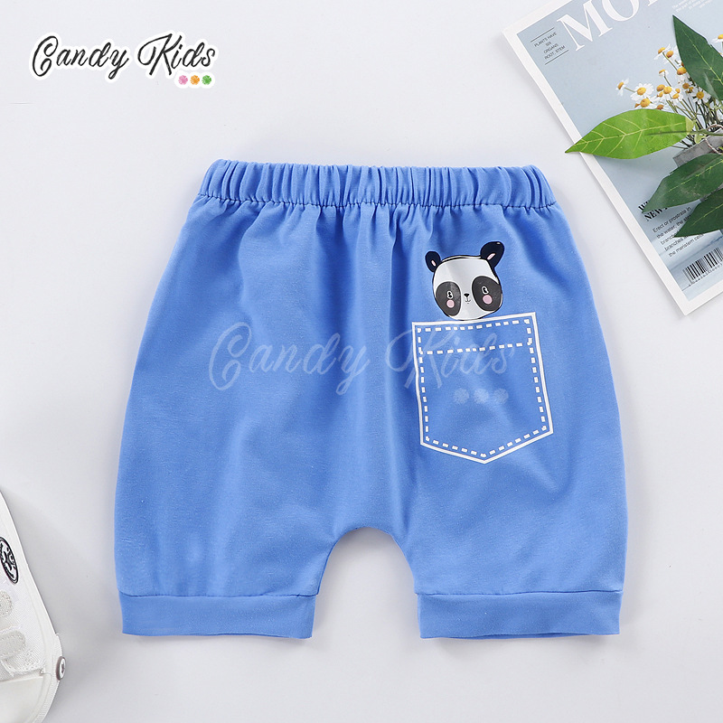 Quần Short Cotton Họa Tiết Hoạt Hình Xinh Xắn Dành Cho Bé 0-5 Tuổi