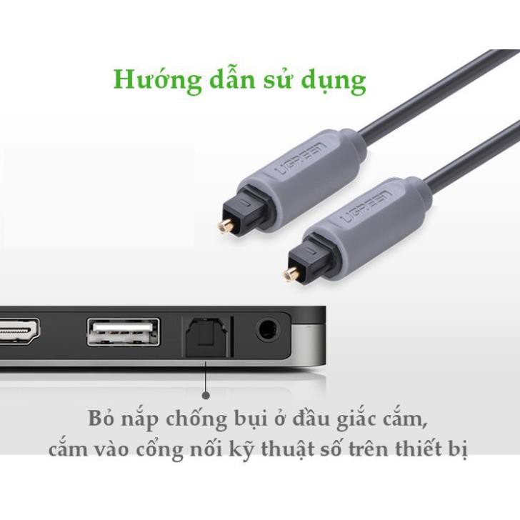 Cáp audio quang 1.5M vỏ nhựa chính hãng Ugreen 10769 ✔HÀNG CHÍNH HÃNG ✔