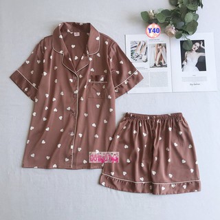 Pijama Lụa Cộc Tay Cao Cấp Y40