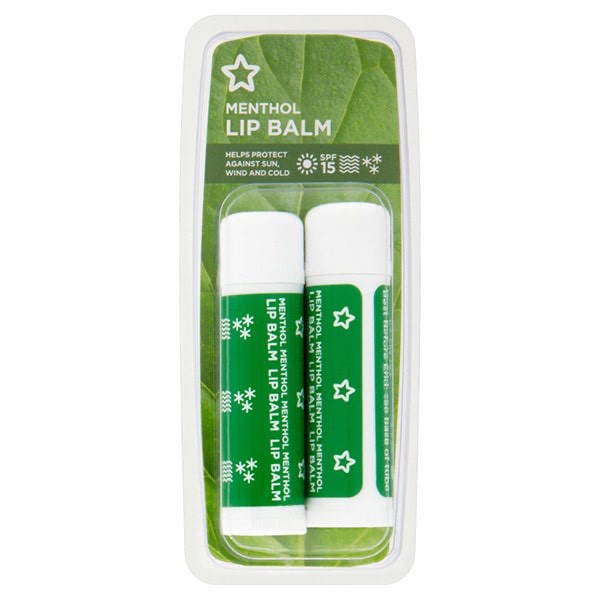 Son dưỡng làm dịu môi Menthol lip balm Superdrug  4.2g