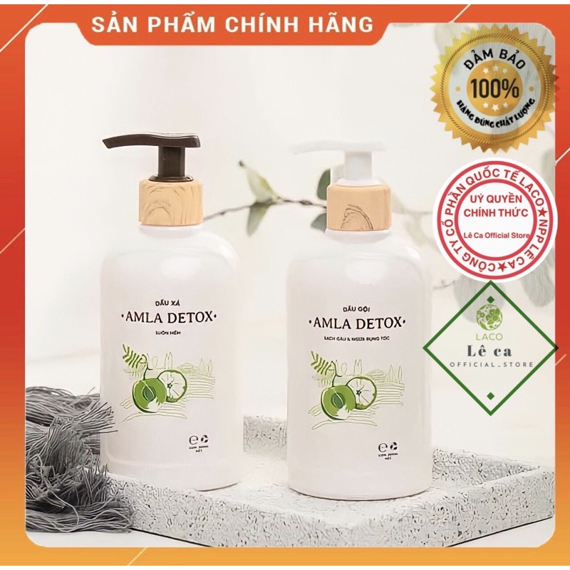 Dầu gội amla detox laco -ngăn gãy rụng-sạch gàu_Chính Hãng 100%