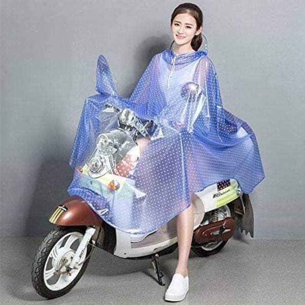 Áo Mưa Chấm Bi kiểu dáng Hàn Quốc Siêu Tốt Có Kính Che Mặt Hàng dày Dặn 1 Đầu