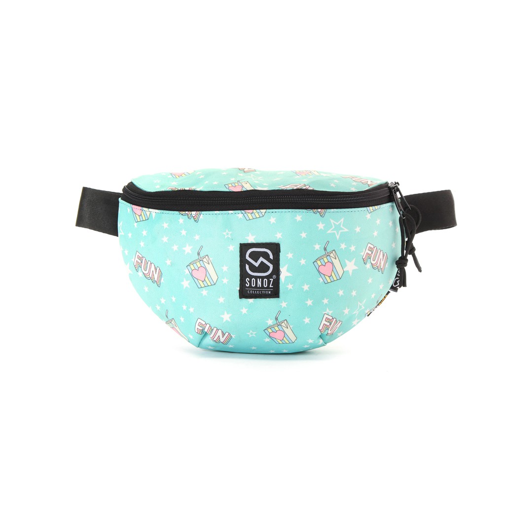 Túi Đeo Ngực SONOZ LE BOOM WAIST BAG COEURBLEU2118 / Xanh ngọc hình sao