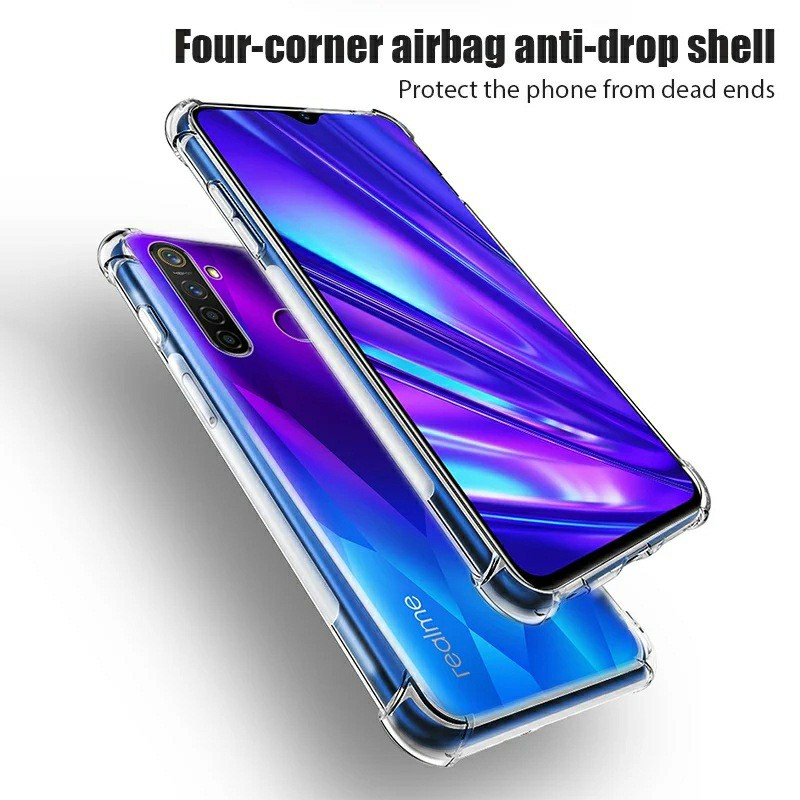 Ốp lưng Oppo Realme 5 / 5i / 5s dùng chung dẻo trong lồi 4 góc lâu ố vàng