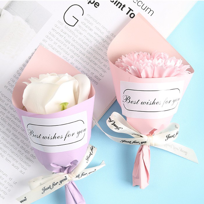 Bó Hoa Sáp Mini Dùng Làm Quà Tặng Lễ Tình Nhân DIY Độc Đáo