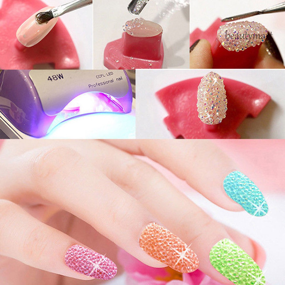 [Hàng mới về] Bộ Đá Pha Lê Mini 3d 1.3mm Đính Trang Trí Móng Diy