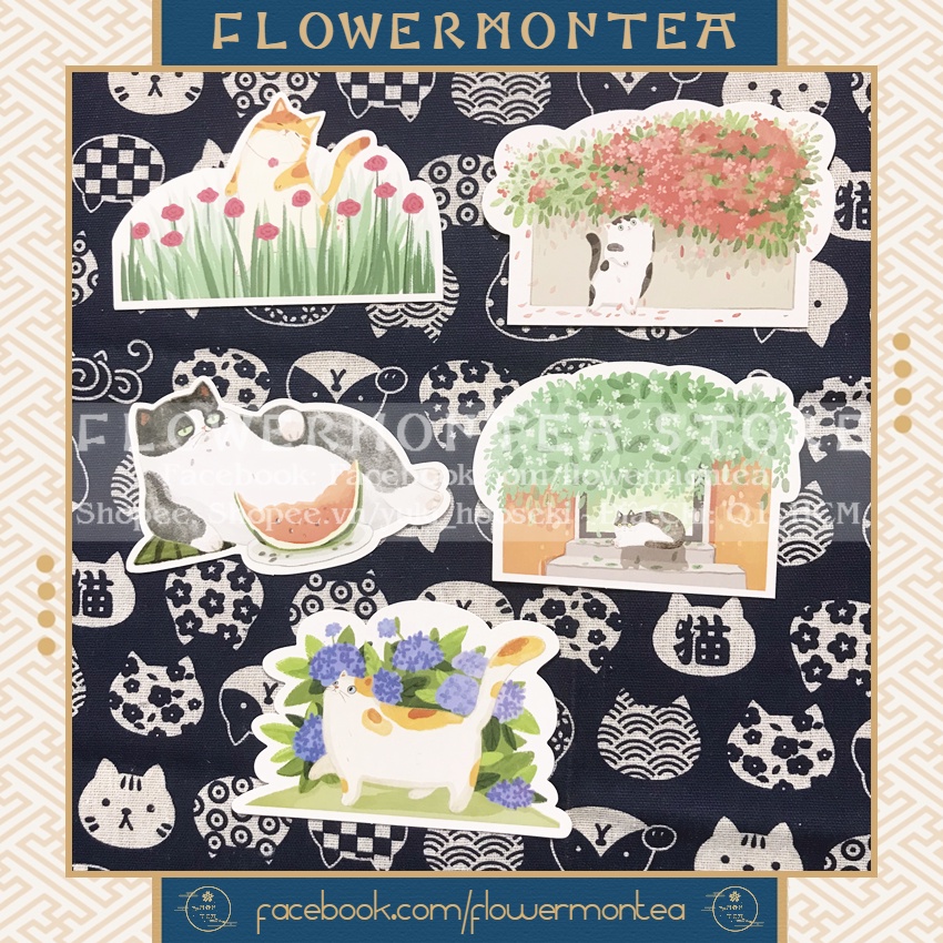 Set 3 Tấm Bưu Thiếp | Postcard - Khu Vườn Của Mèo Con