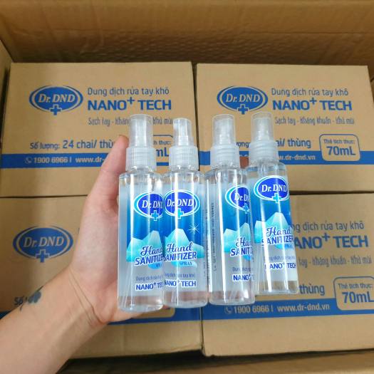 Xịt rửa tay khô Dr.DND 70ml