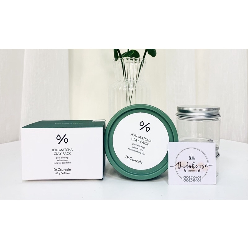 Mặt nạ đất sét và matcha DR.CEURACLE Jeju Matcha Clay Pack 115g