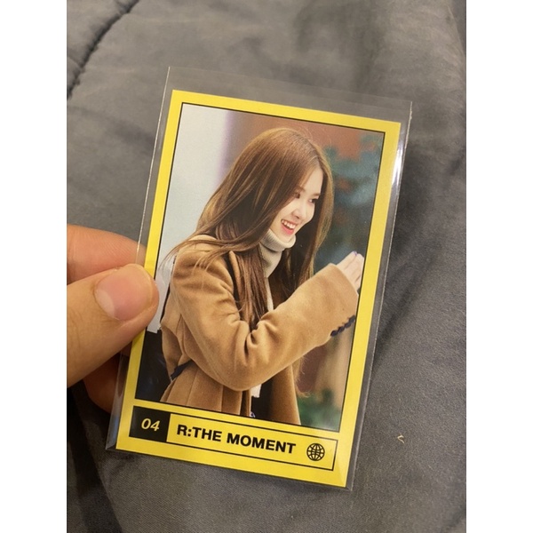 Card Rosé The moment được chọn mẫu fansite
