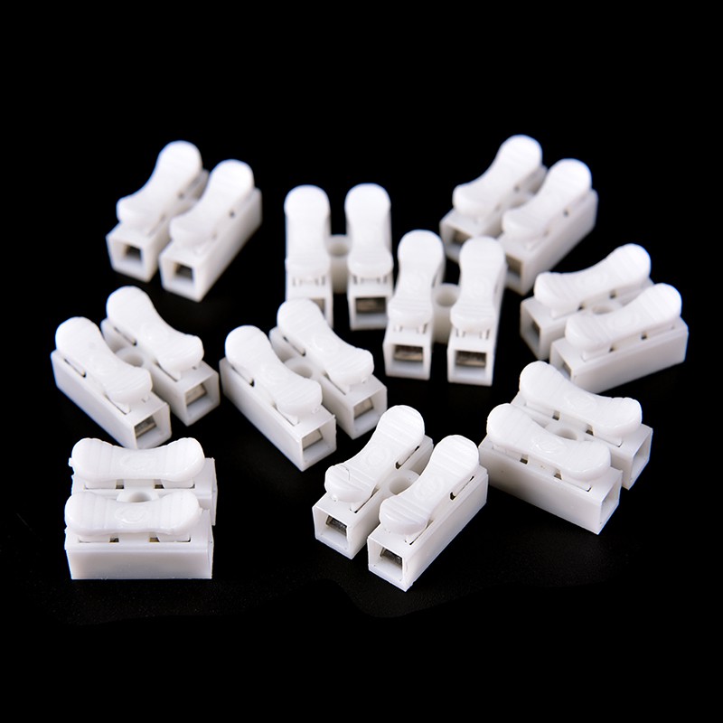 Set 30 cút nối dây điện 2 pin màu trắng tiện dụng