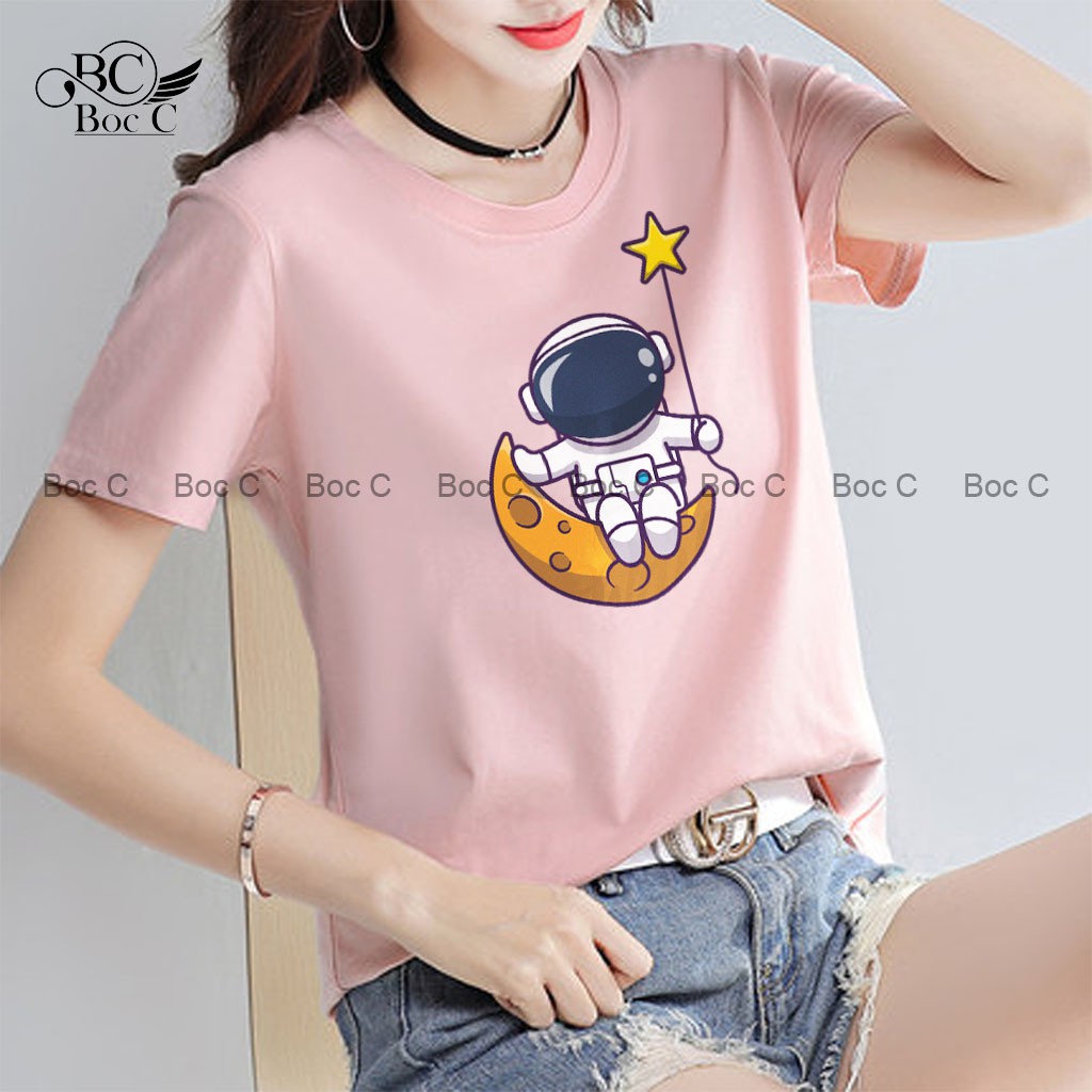 Áo phông nữ thun cotton đẹp tay ngắn cổ lọ Bocc áo phông tee basic full màu đen trắng co giãn 2 chiều PHI HÀNH GIA - Z32