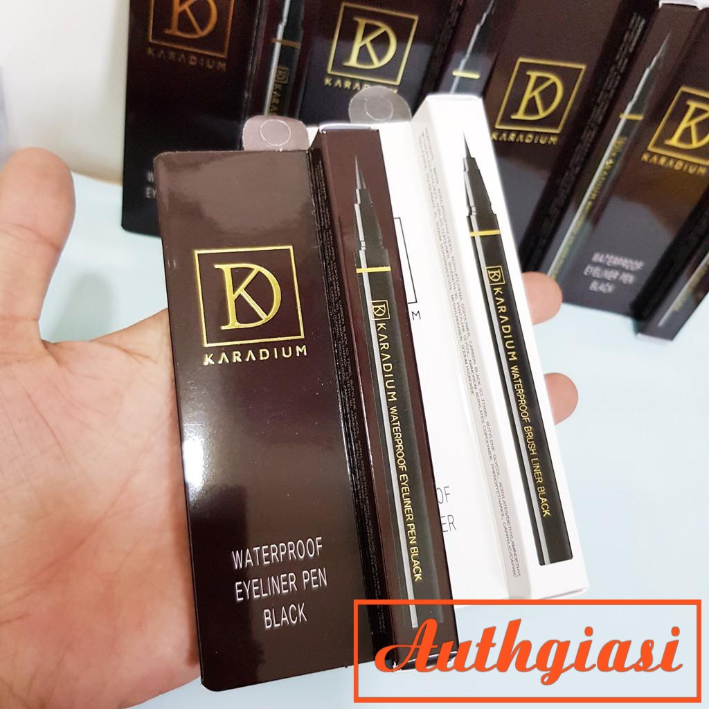 Kẻ mắt dạ nét to dễ kẻ Karadium Waterproof Eyeliner Pen Black chống nước VỎ NÂU | BigBuy360 - bigbuy360.vn