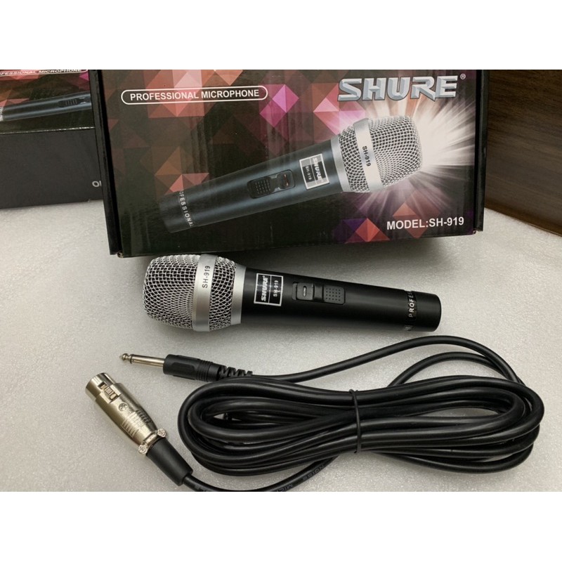 [Deal hot] Micro karaoke Shure SH-919 hàng chính hãng