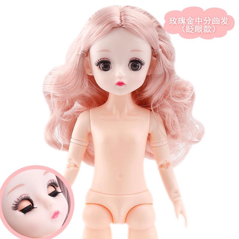 Búp bê Baboliy 30 cm có khớp mắt có thể nhắm mở xinh đẹp đáng yêu ANDATOY AD881