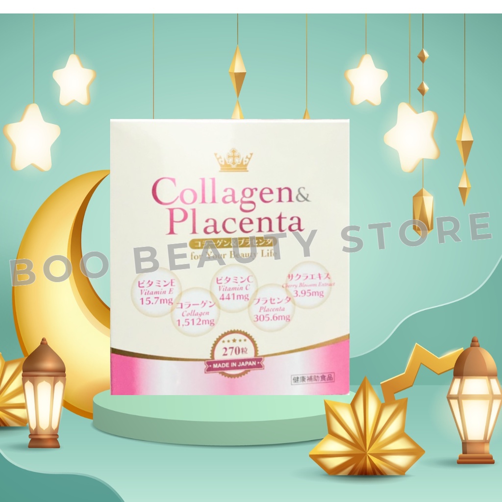 Viên Uống Collagen Placenta 5 in 1 Nhau Thai Nhật