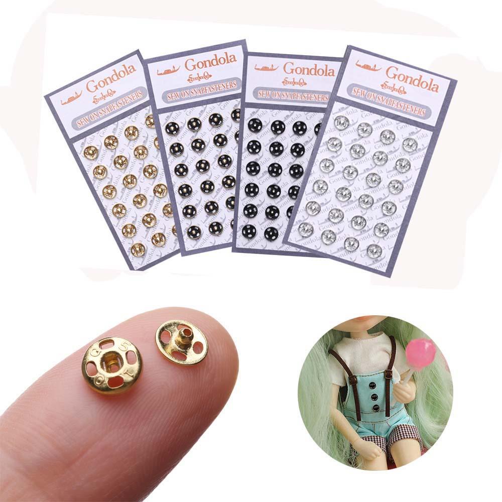 48 Nút Áo Kim Loại 6 / 8mm