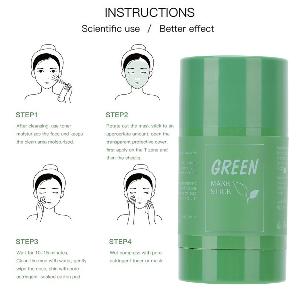 Mặt Nạ Bùn Trà Xanh Dưỡng Ẩm Kiểm Soát Dầu Chăm Sóc Da 40g Mùa Autumn063