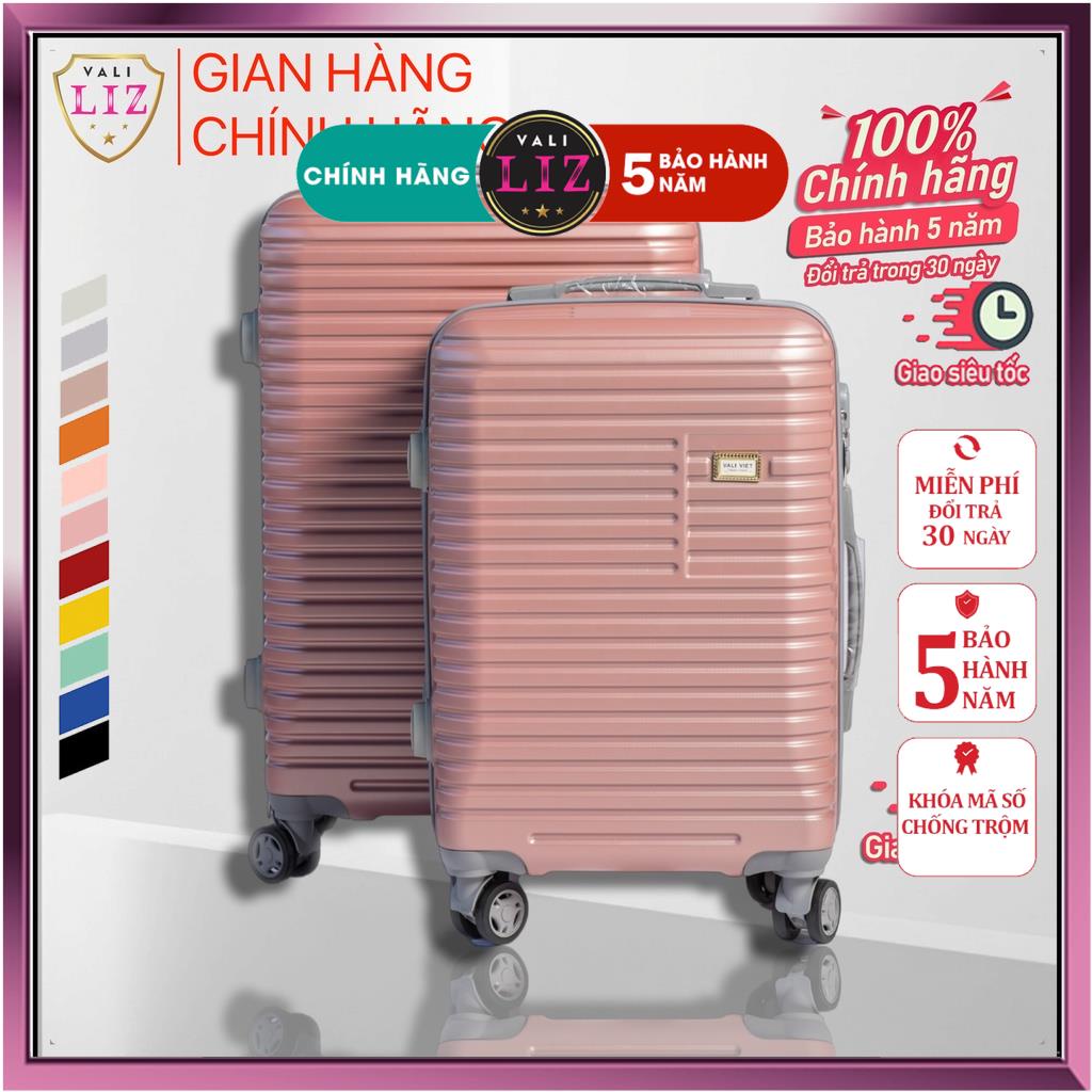 Vali kéo du lịch Size 20 và Size 24 Chống Vỡ Xuất Khẩu Bảo hành 05 năm