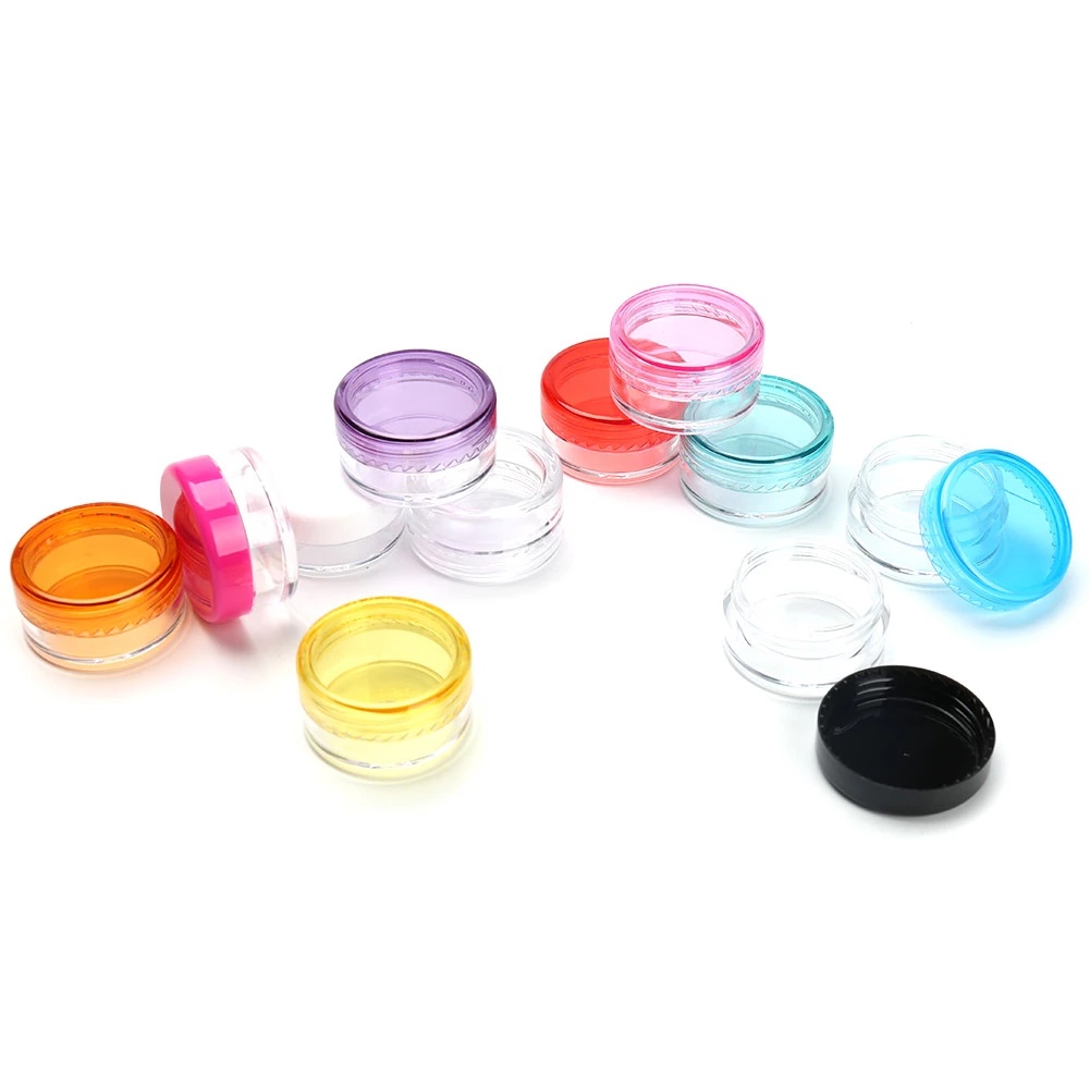 Hộp Đựng Kem Trang Điểm / Mỹ Phẩm Mini Đáy Vuông Tiện Dụng Khi Đi Du Lịch