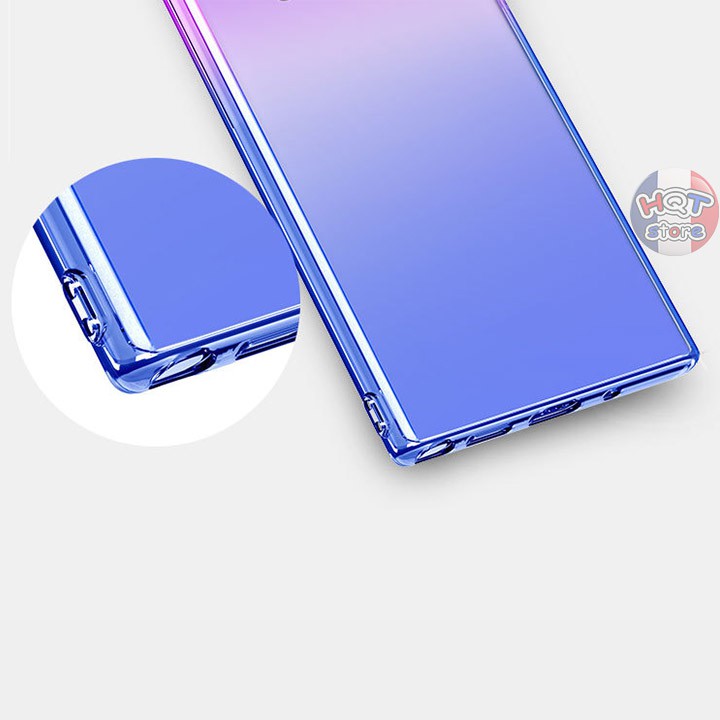 Ốp lưng dẻo trong suốt 7 màu Gradient cho Samsung Note 10 Plus / Note 10 | WebRaoVat - webraovat.net.vn